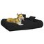 Vidaxl cama rectangular acolchada negro para mascotas, , large indicador imagen numero 8