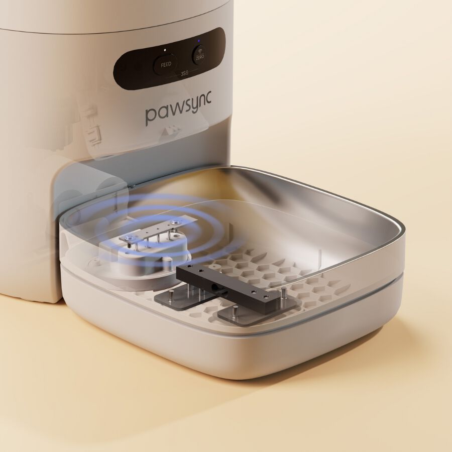 Pawsync Comedero autom&aacute;tico inteligente  con dise&ntilde;o elegante, capacidad 3,6 litros y tecnolog&iacute;a antiobstrucci&oacute;n, modo de energ&iacute;a dual y notificaciones en tiempo real., , large Imagen numero 3