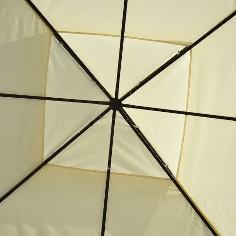 Carpa cubierta Outsunny color Negro y crema, , large image number null