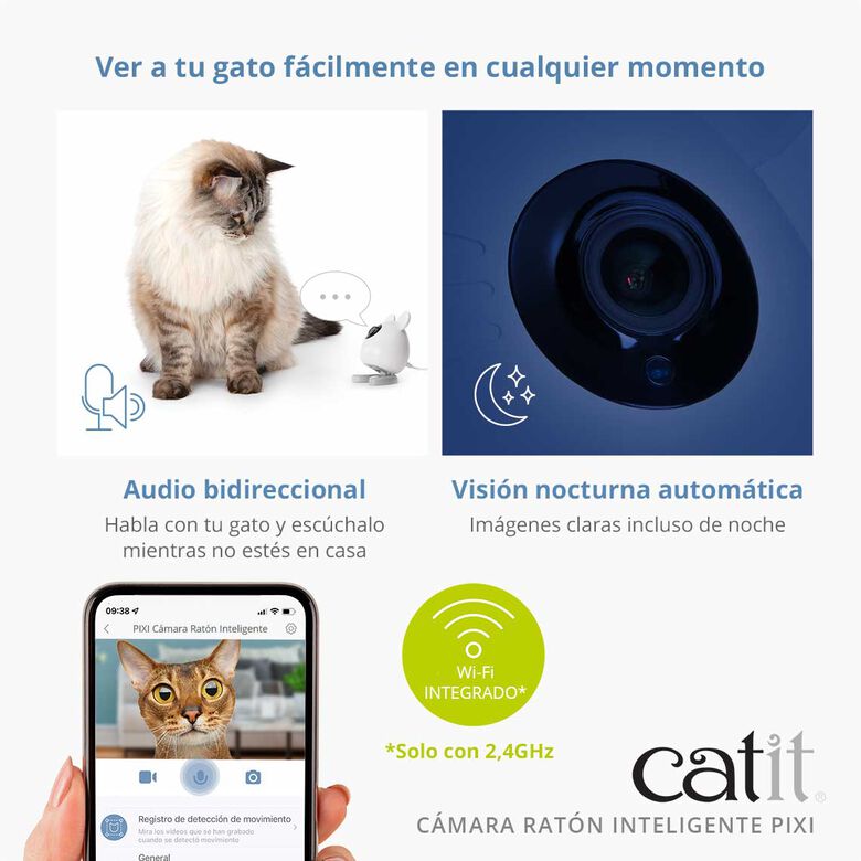 Catit Pixi cámara ratón inteligente para gatos thumbnail