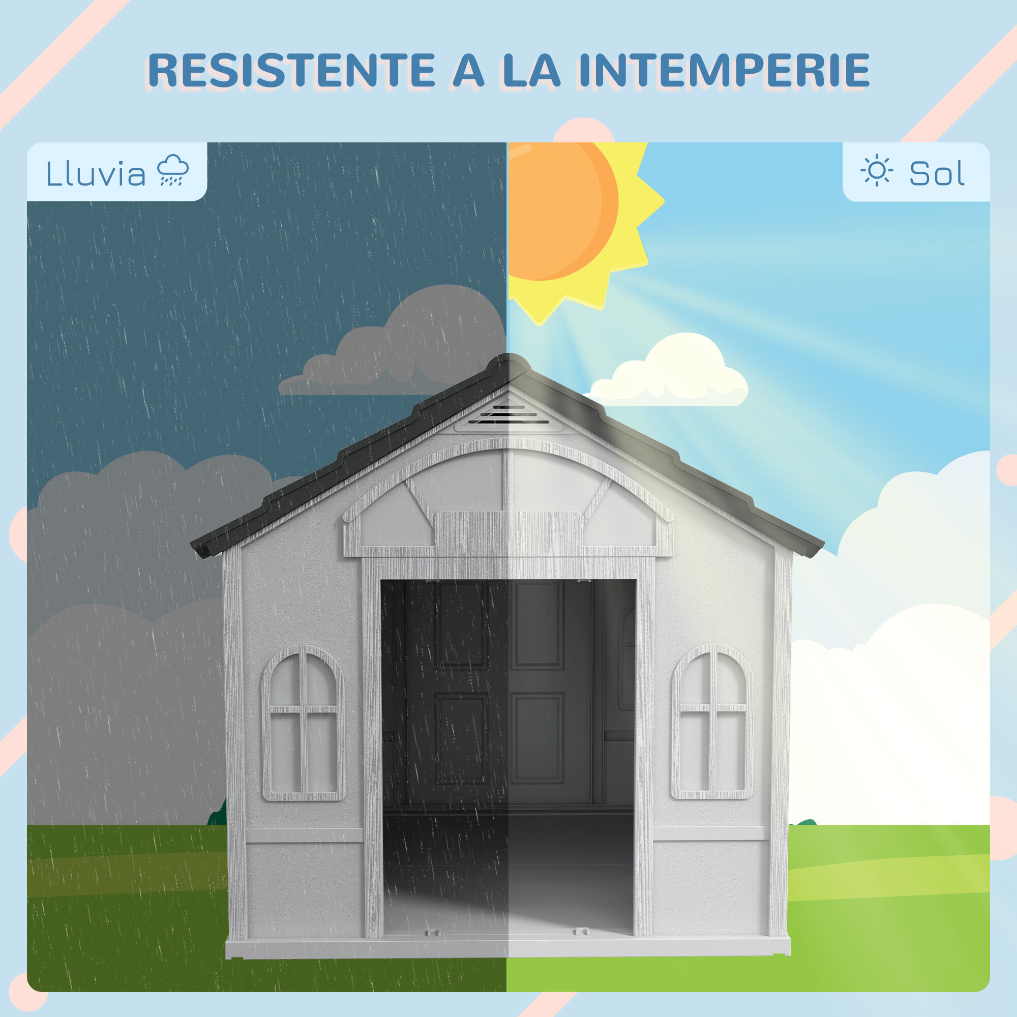 PawHut Caseta Con Techo Para Perros thumbnail