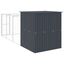 vidaXL Caseta perros con corral acero galvanizado gris 165x251x181 cm, , large indicador imagen numero 4