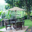 Outsunny Sombrilla de Jardín Ø2x2 m Parasol Mástil de Aluminio con Techo de Ventilación Ángulo Ajustable y Poste Desmontable para Terraza Patio Exterior Beige, , large indicador imagen numero 2