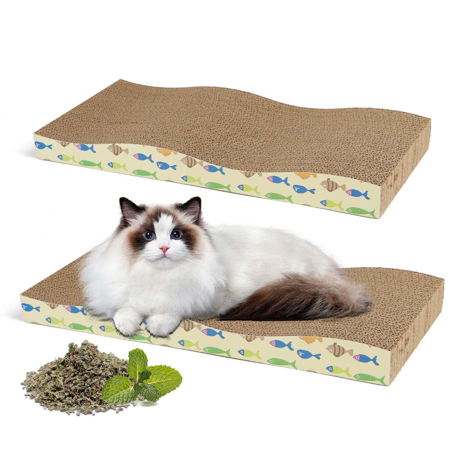 Nobleza Rascador con Hierba Gatera Alfombrillas de Cartón para gatos thumbnail