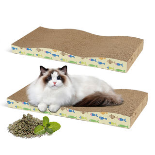 Nobleza Rascador con Hierba Gatera Alfombrillas de Cartón para gatos