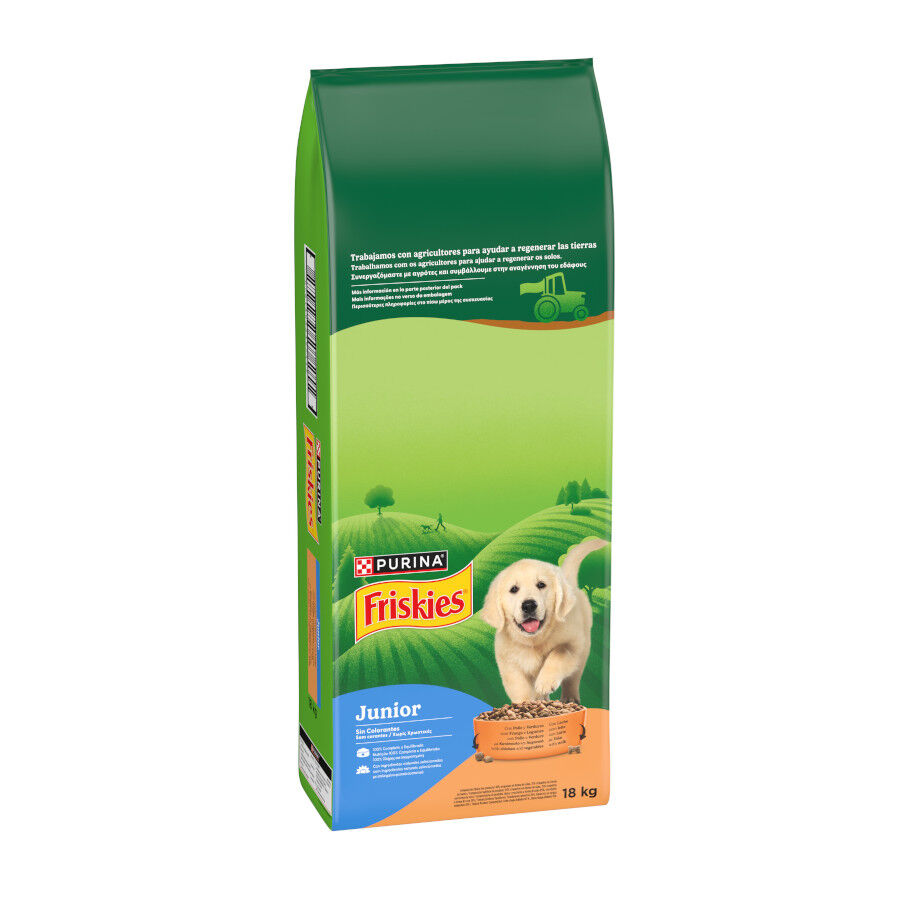 18 kg Friskies Junior Pollo y Verduras pienso para perros, , large Imagen numero 3