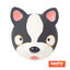Tootoy! Chew French Bulldog mordedor de látex con sonido para perros, , large indicador imagen numero 1