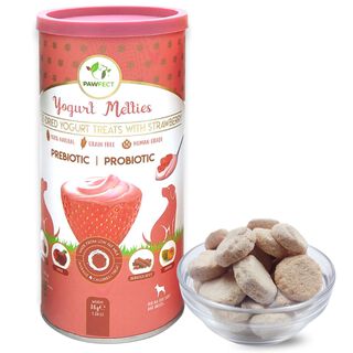 Pawfect Golosinas prebióticas y probióticas para perros: fresa y yogur
