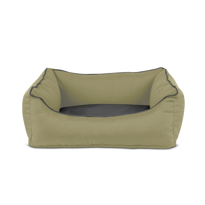 Gauty Cama para Perros y Gatos  Tela Impermeable - Beige y gris, , large Imagen numero 1