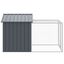 vidaXL Jaula gallinas con corral acero galvanizado gris 117x813x123 cm, , large indicador imagen numero 7