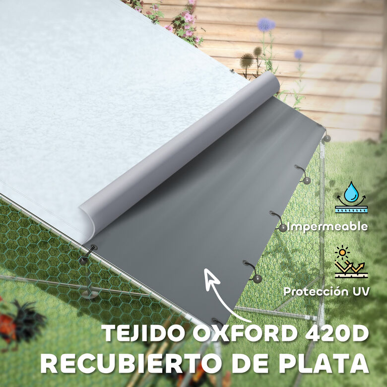 PawHut Gallinero Exterior Plata thumbnail