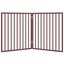 vidaXL Puerta para perros plegable 2 paneles madera álamo marrón 160cm, , large indicador imagen numero 4