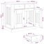 vidaXL Mueble para jaula de perro con cerradura Madera de ingenier&iacute;a, , large indicador imagen numero 4