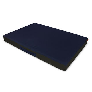 Gauty Cama Redonda Tela Impermeable  Negro y azul para Perros y Gatos 