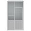 vidaXL Jaula de pájaros acero galvanizado gris 215x78x200 cm, , large indicador imagen numero 6