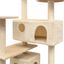 Rascador con poste rascador para gatos color Beige, , large indicador imagen numero 3
