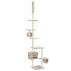Rascador con poste de sisal color Beige Huellas, , large image number null