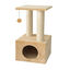 Leeby Colette Scratch rascador con cama nido y juguete beige para gatos, , large indicador imagen numero 1