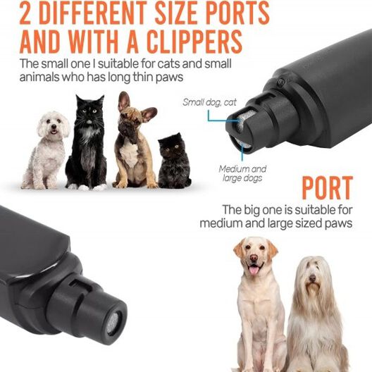 Edipets lima de uñas eléctrica negra para perros, , large image number null