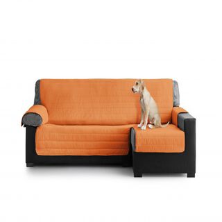 Cubre Sofa Acolchado Chaise Longue Derecho color Naranja