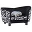 Sofá con estampado de cebra para perros color Negro, , large indicador imagen numero 1