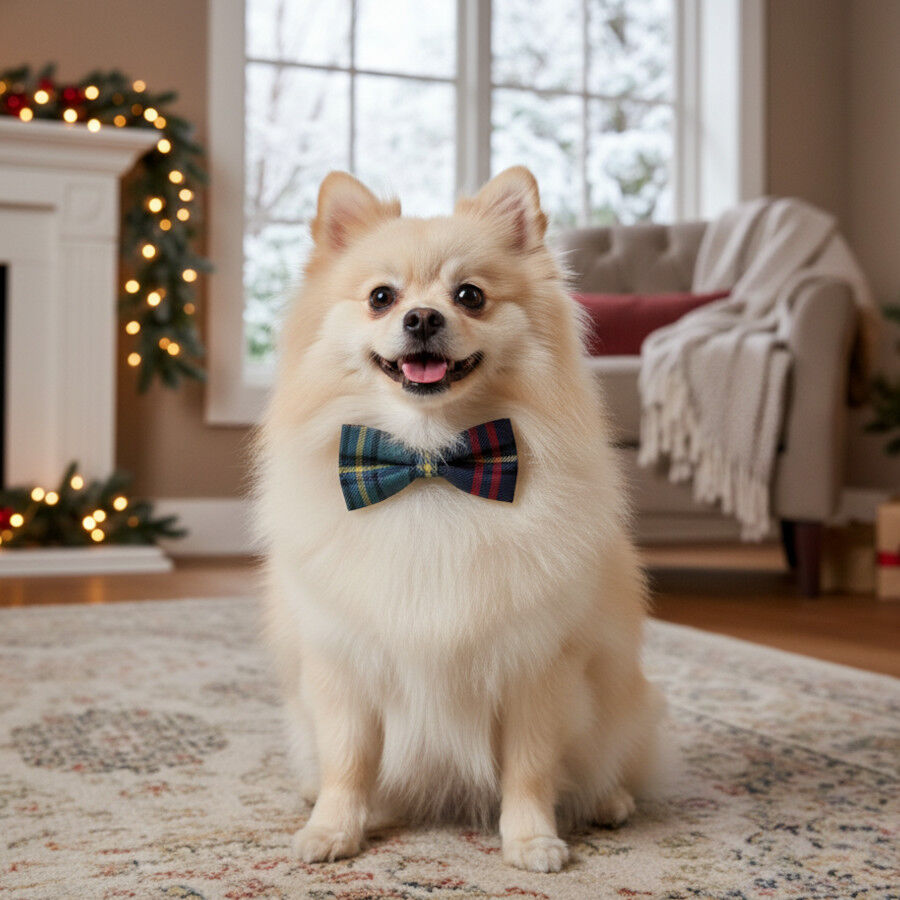 Wonder Christmas Pajarita Navide&ntilde;a Azul para perros, , large Imagen numero 3