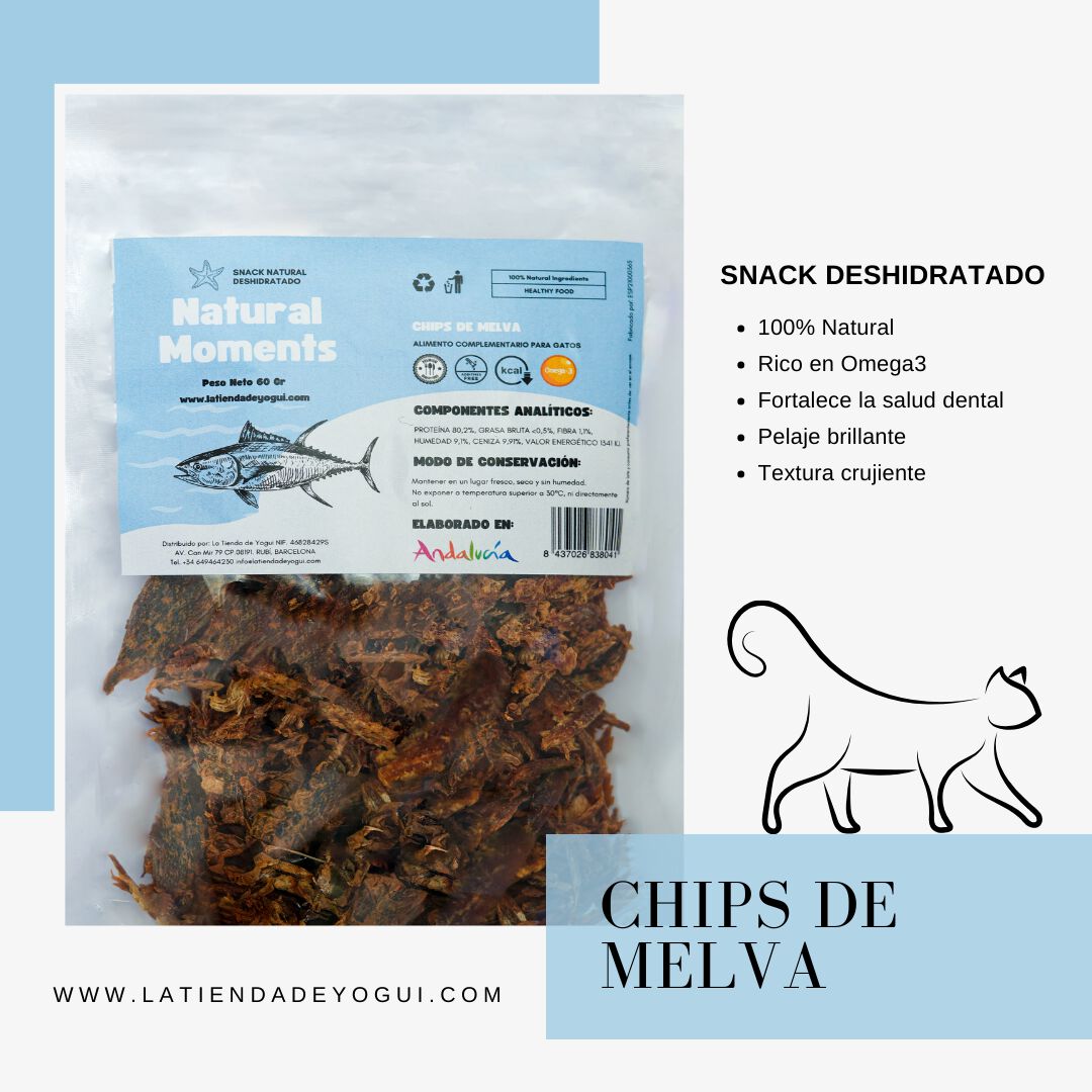 Snack Deshidratado de Chips de Melva Natural Moments para Gatos, , large Imagen numero 2