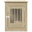 vidaXL Jaula para perros madera de ingeniería roble Sonoma 55x80x68 cm, , large indicador imagen numero 4