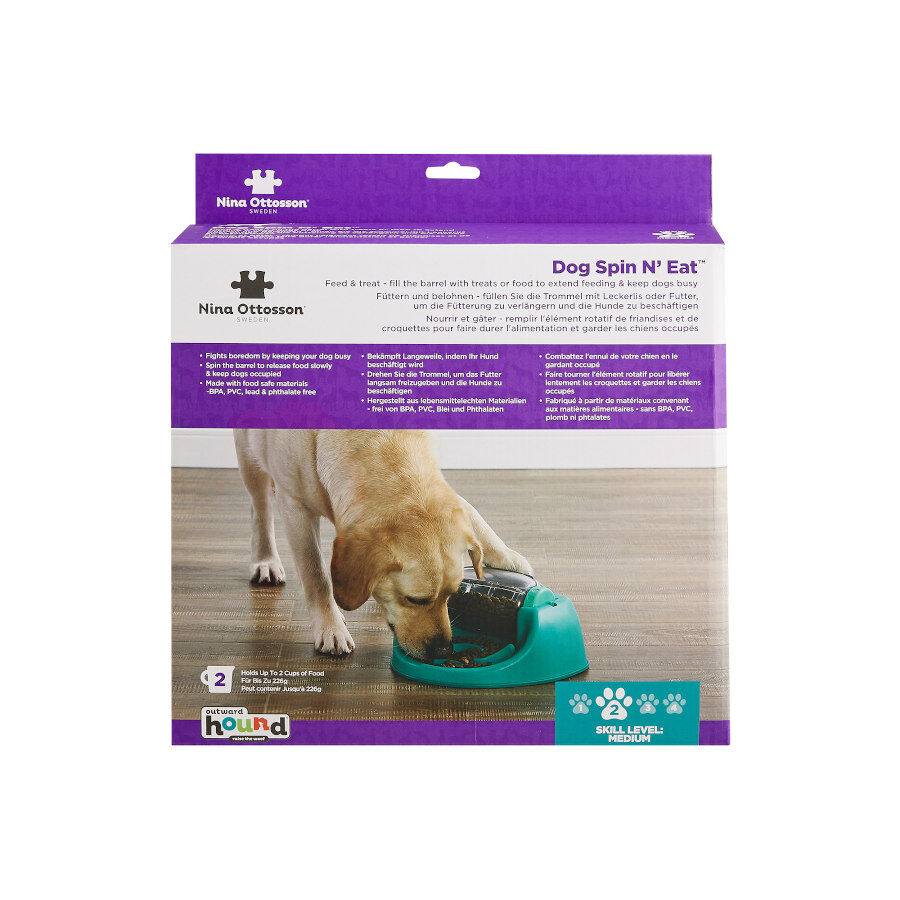 Outward Hound Spin N' Eat Juguete Interactivo Giratorio para perros, , large Imagen numero 1