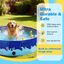 Nobleza Piscina Plegable para Perros &ndash; Ba&ntilde;era Port&aacute;til Antideslizante con Tablero PP, Tejido Oxford 210D Resistente a Ara&ntilde;azos, F&aacute;cil Montaje &ndash; D80 x H20 cm, , large indicador imagen numero 3
