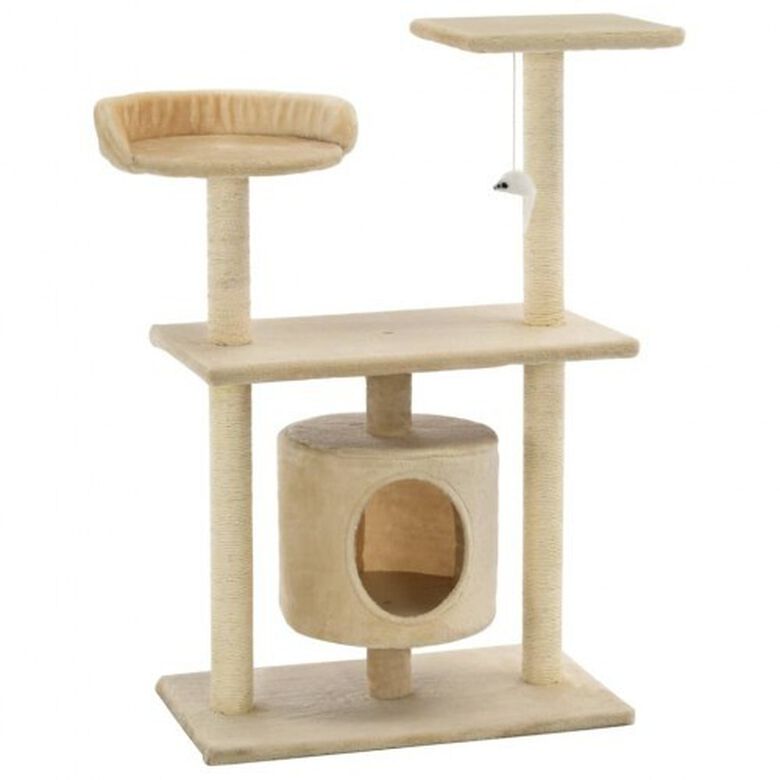 Rascador con poste de sisal color Beige thumbnail