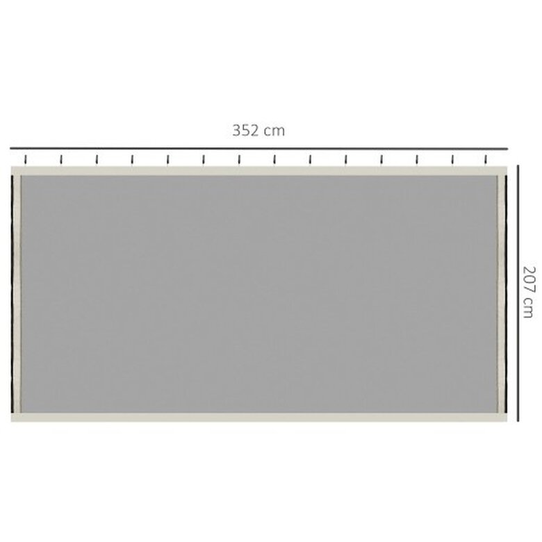 Paneles laterales para carpa de jardín color Negro, , large image number null