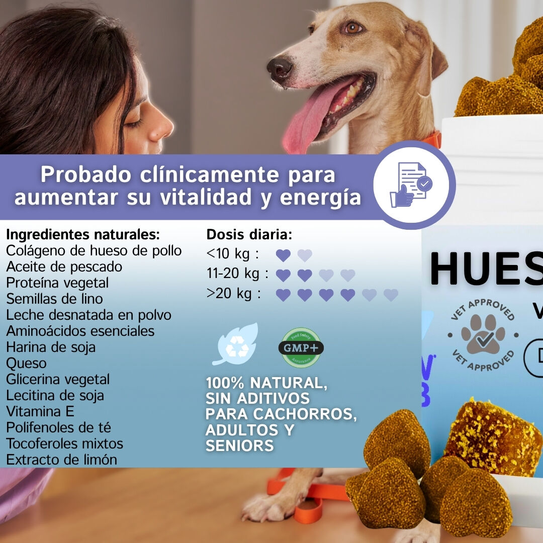 Condroprotector Perro Huesos Fuertes Vitalidad y Energia 150Uds Suplemento Artritis Dolor Pata Cadera Complemento Ayuda Articulaciones F&oacute;rmula de Veterinario Movilidad para, , large Imagen numero 4