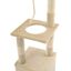 VidaXL Rascador con poste de sisal y cueva color Beige, , large indicador imagen numero 5