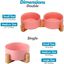 Edipets comedero y bebedero de porcelana rosa para perros, , large indicador imagen numero 4