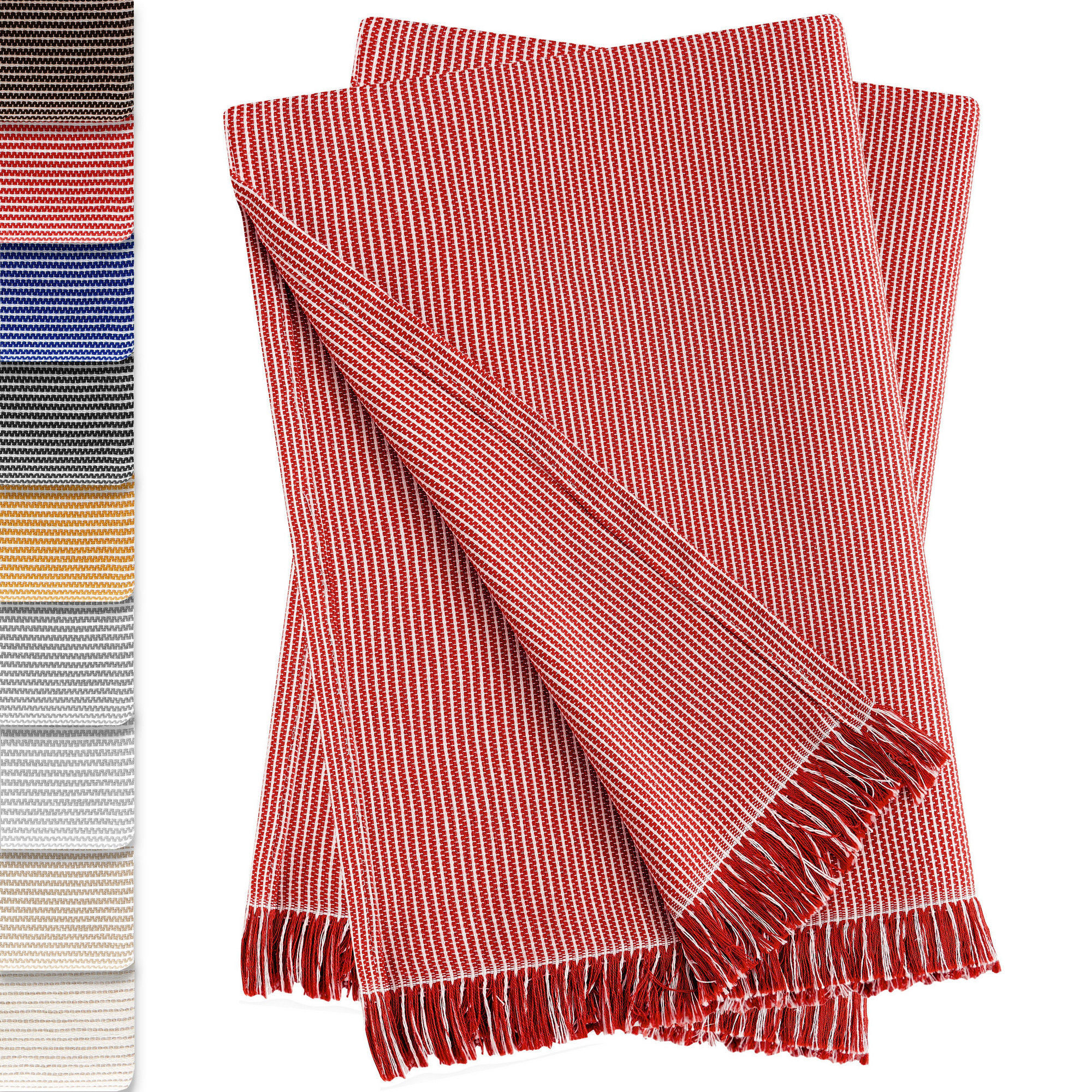 Pack de 2 Plaid Paul Colchas Multiusos 180 x 260 cm Rojo, , large Imagen numero 6
