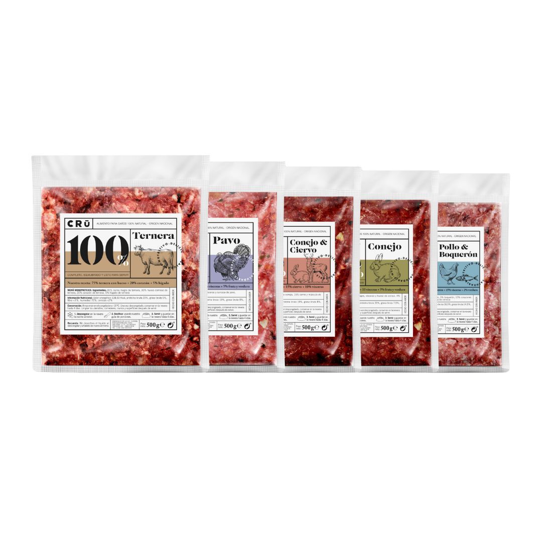 Pack de Men&uacute; degustaci&oacute;n BARF para gato, , large Imagen numero 1