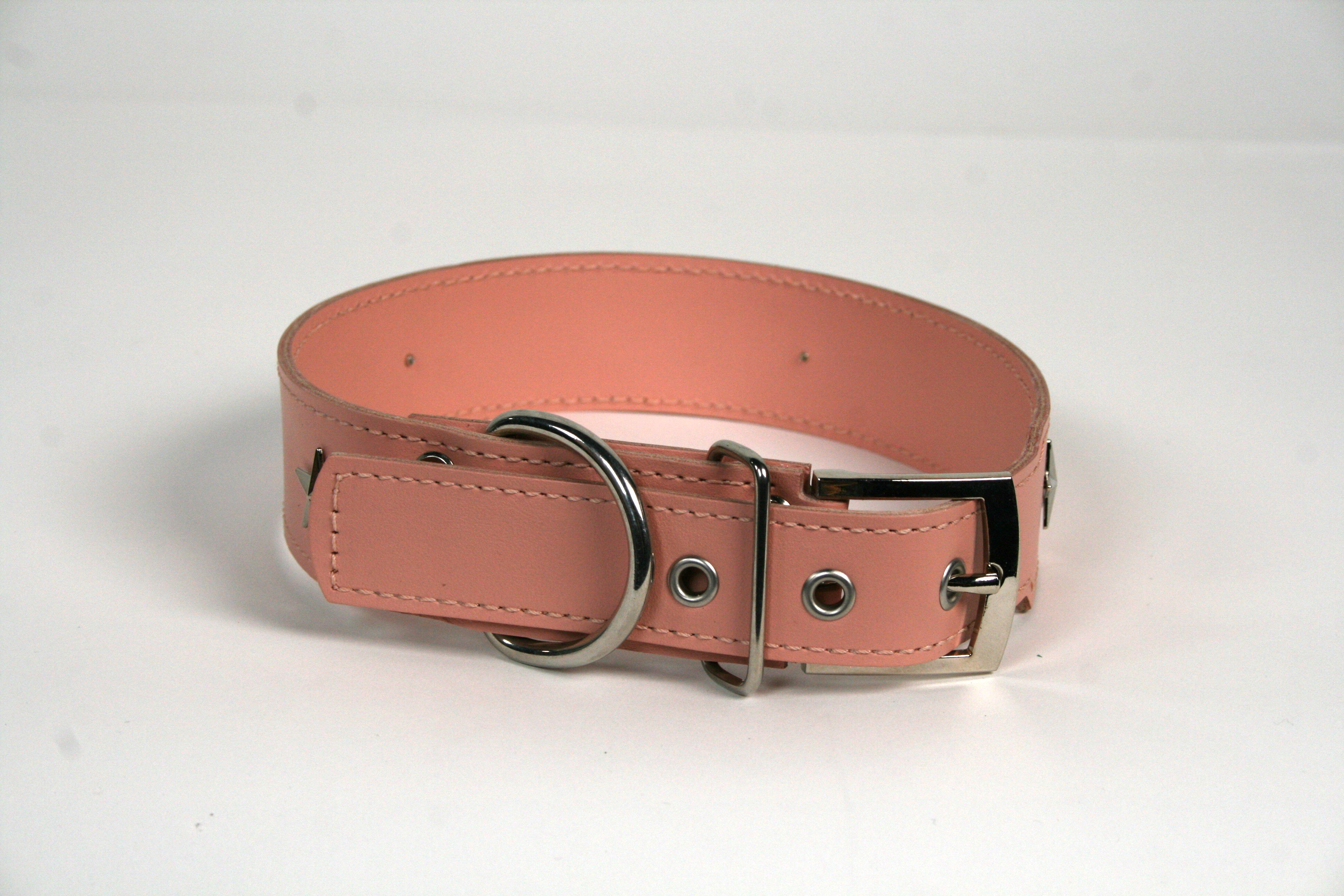 COLLAR DE PIEL ROSA CON  ESTRELLA, , large Imagen numero 2