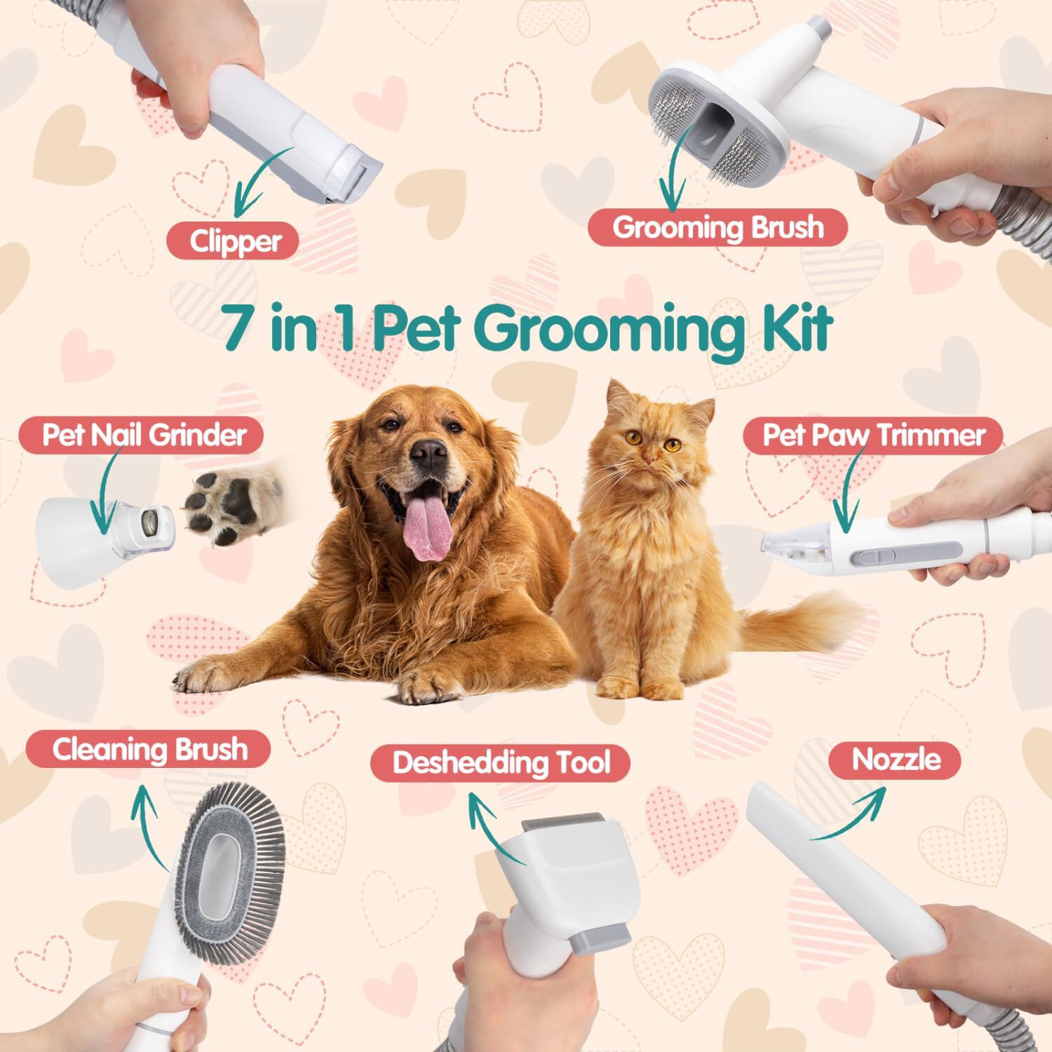 Nobleza Nobleza Maquina cortapelo con aspiradora para perros thumbnail