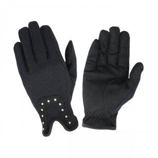 Guantes de equitación Diamante unisex niños color Negro
