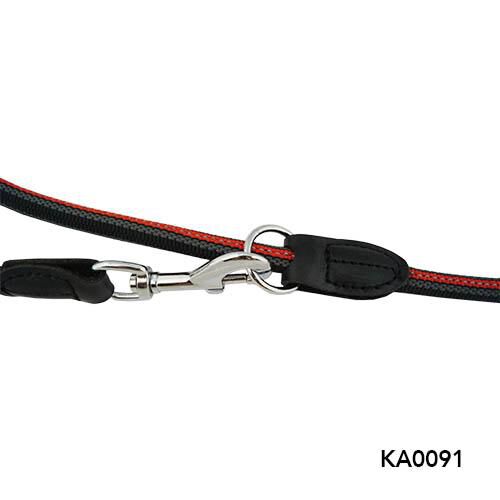 Collar Redondo Reflectante Rojo y Negro COLLAR REDONDO Longitud: 65 cm., , large Imagen numero 3