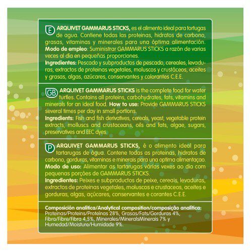 Barritas Gammarus para tortugas acuáticas thumbnail