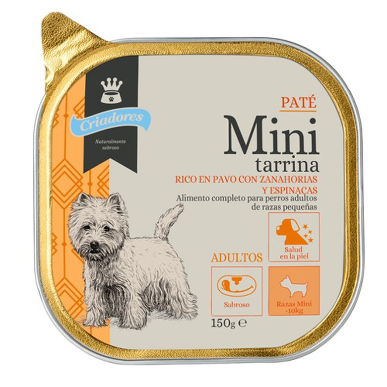 150 g Criadores Adulto Mini Pavo tarrina para perros