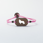 Pulsera de madera Collie personalizable color Rosa, , large image number null