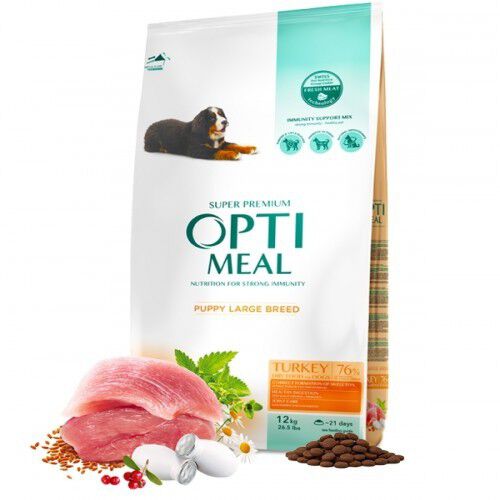 Optimeal Pienso seco cachorros de razas grandes Pavo, , large Imagen numero 1