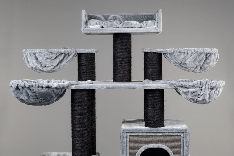 RHRQuality rascador paradise blackline gris oscuro para gatos thumbnail