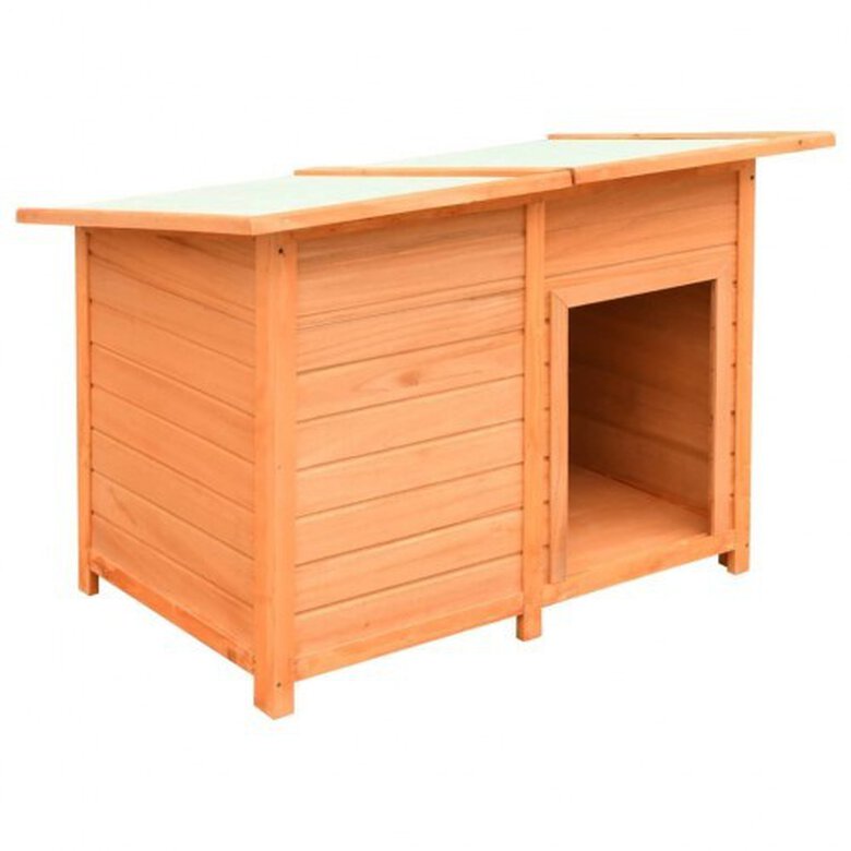 Caseta de madera para perros color Marrón, , large image number null