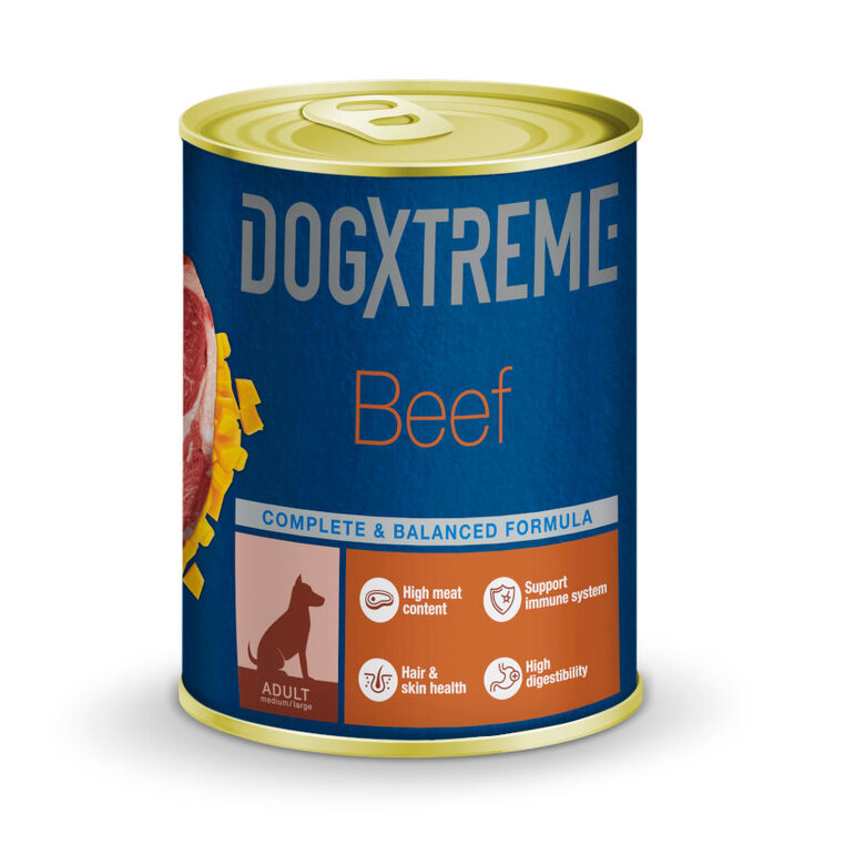 Dogxtreme Adult ternera con calabaza lata para perros, , large image number null