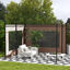Outsunny Paredes Laterales para Carpa de 2 Paneles 295x195 cm Paredes Laterales de Repuesto de Tela Oxford con Ventana para Carpas de 6x3 m 3x3 m Marrón, , large indicador imagen numero 2