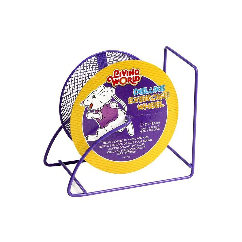 Living World Rueda de ejercicios metal para roedores